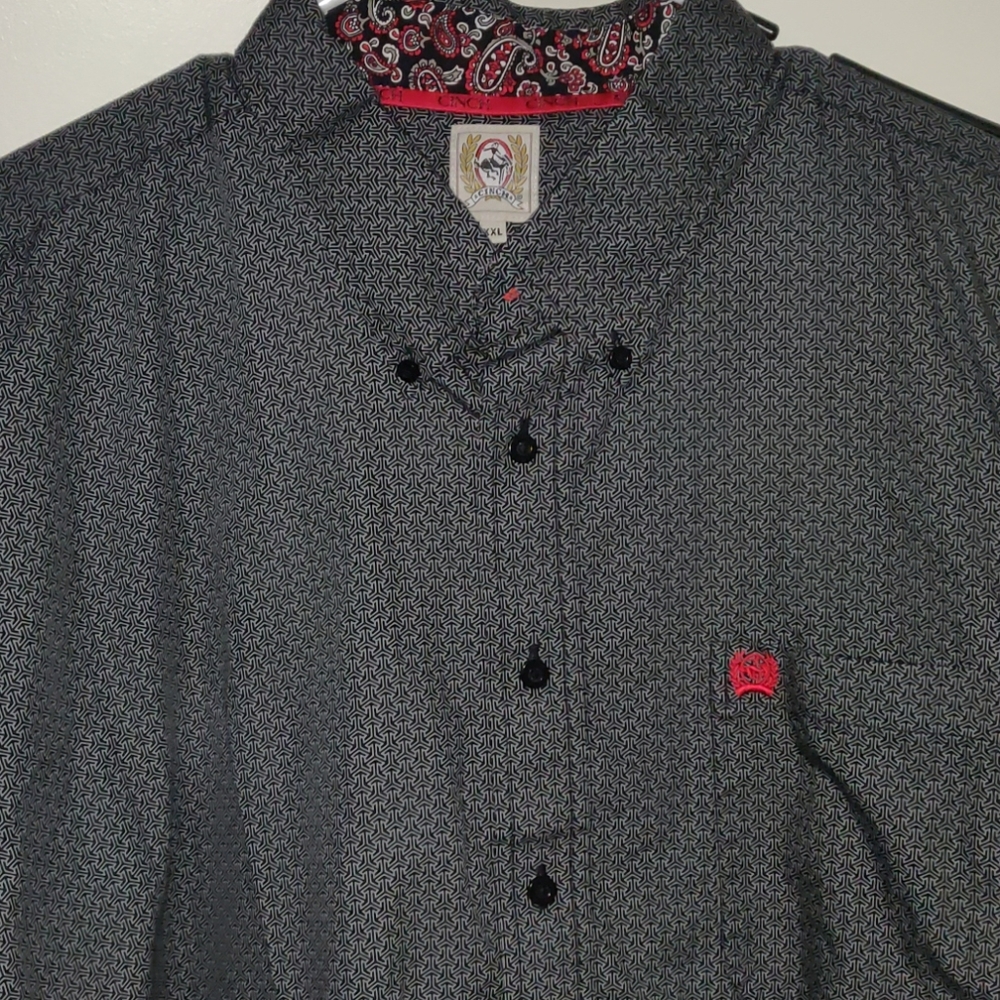 Cinch Button Down Cowboy  Western Shirt Sz XXL